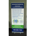 Retractable Banner Stand with 57" x 78" Banner